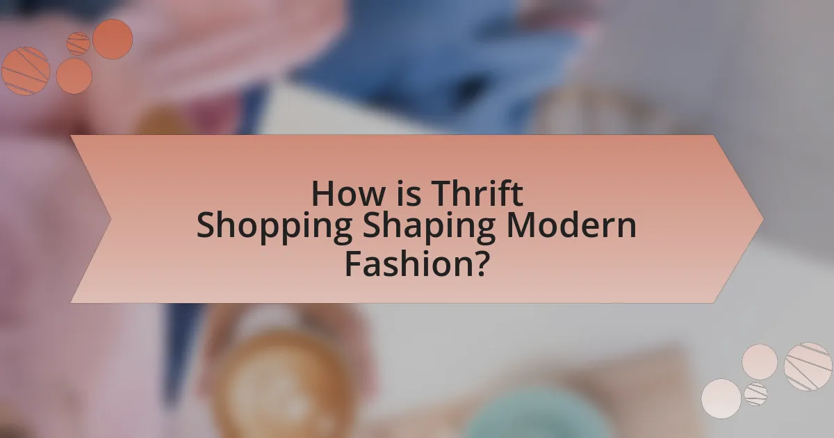 How is Thrift Shopping Shaping Modern Fashion?