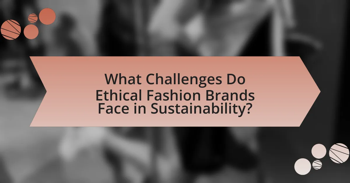 What Challenges Do Ethical Fashion Brands Face in Sustainability?