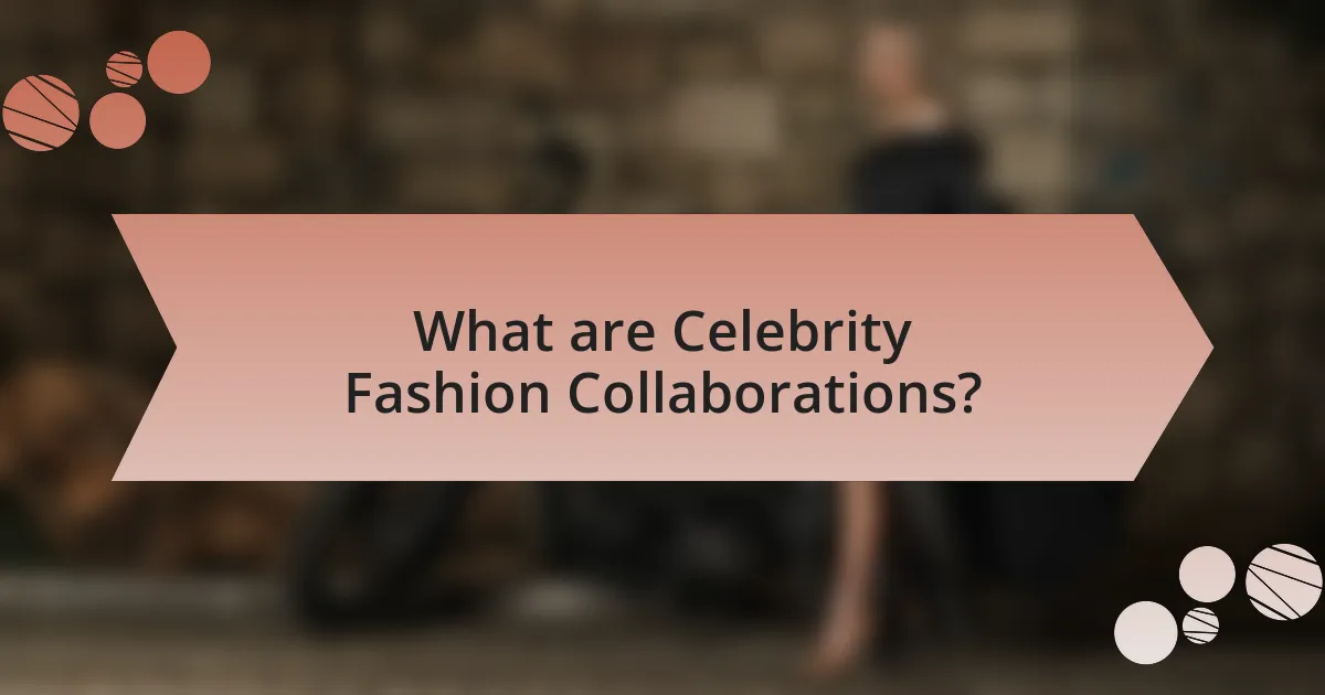 What are Celebrity Fashion Collaborations?