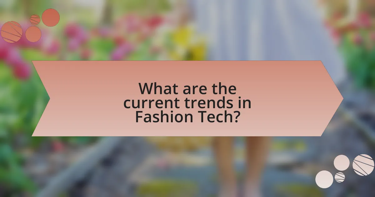 What are the current trends in Fashion Tech?