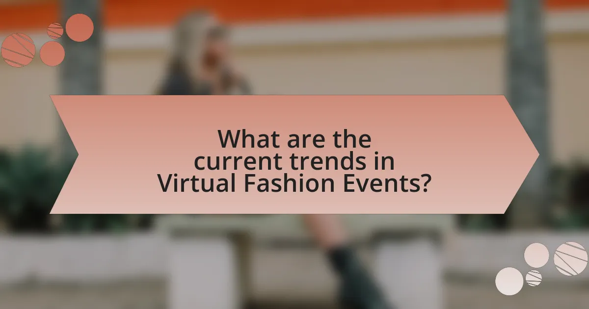 What are the current trends in Virtual Fashion Events?